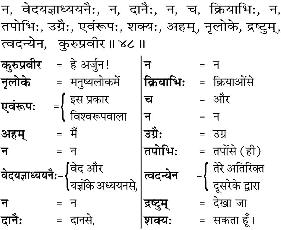 Gita 11.48